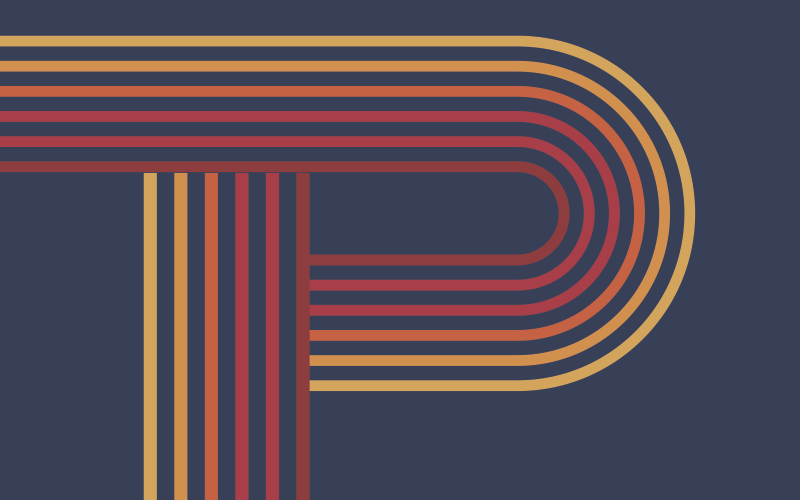 Alfombra de vinilo geométrica líneas coloridas - TenVinilo