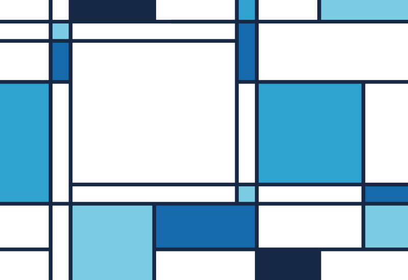 Alfombras vinílicas modernas motivo geométrico azul - TenVinilo