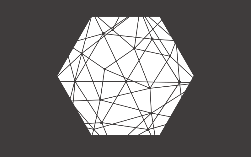 Alfombra de vinilo geométrica patrón hexagonal abstracto - TenVinilo