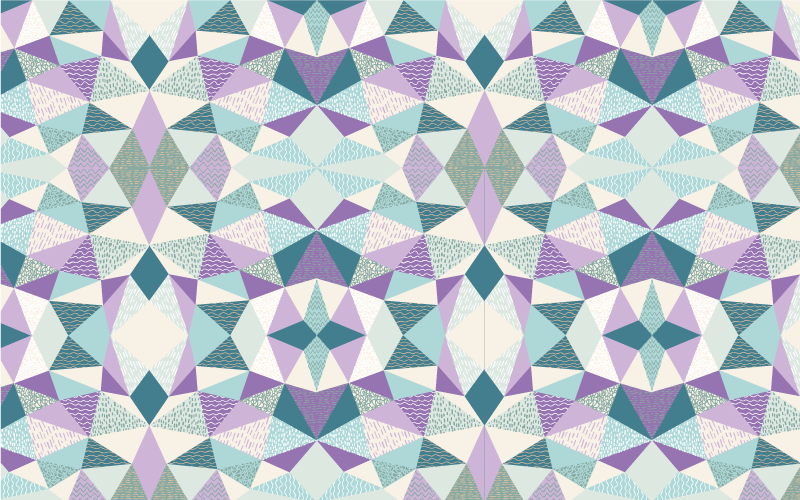 Alfombra de vinilo geométrica geometría colorida - TenVinilo