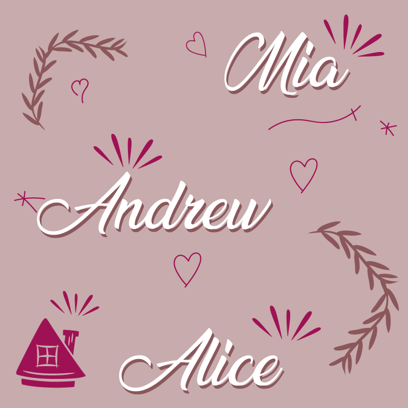 Alfombra vinílica recibidor familia personalizada - TenVinilo