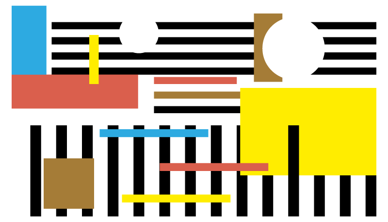 Alfombras vinílicas modernas patrones de rayas de colores - TenVinilo