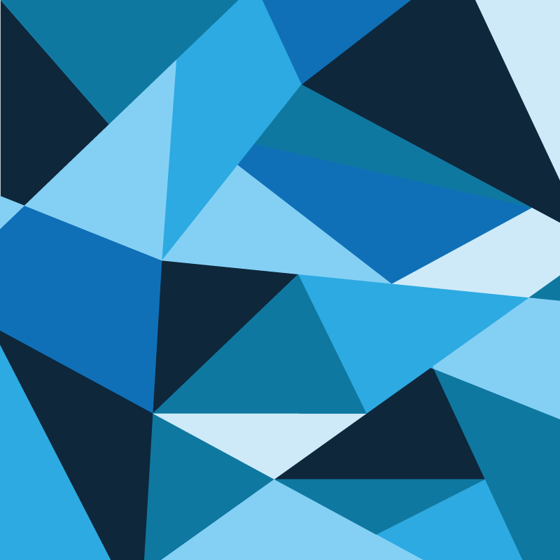 Alfombra de vinilo geométrica patrones triangulares azules - TenVinilo