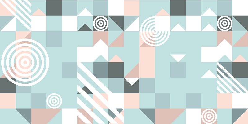 Alfombra de vinilo geométrica motivo abstracto - TenVinilo