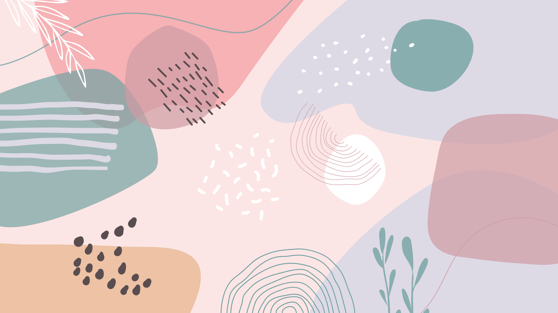 Alfombras vinílicas modernas formas suaves abstractas - TenVinilo