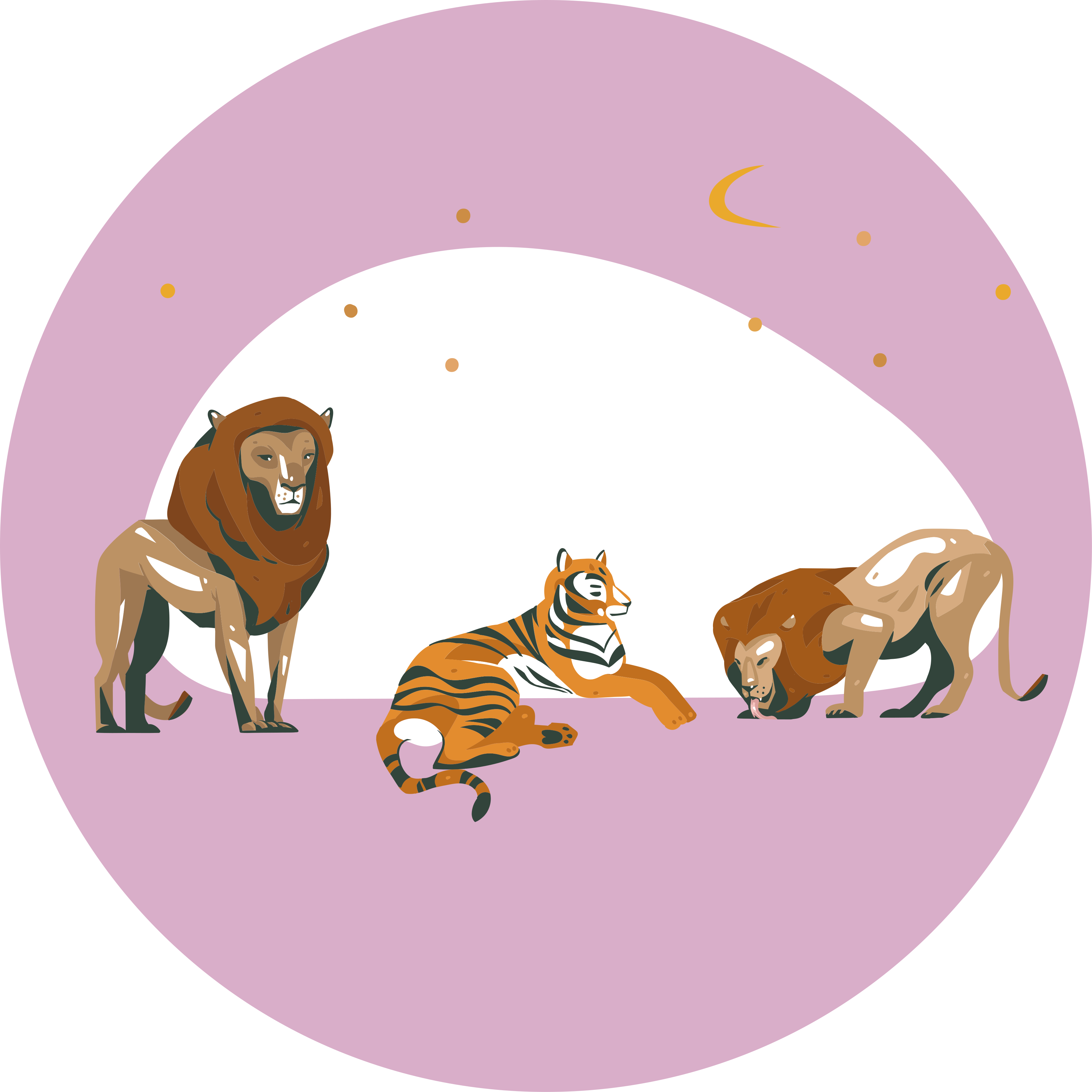 Alfombra vinílica dormitorio Safari africano abstracto - TenVinilo