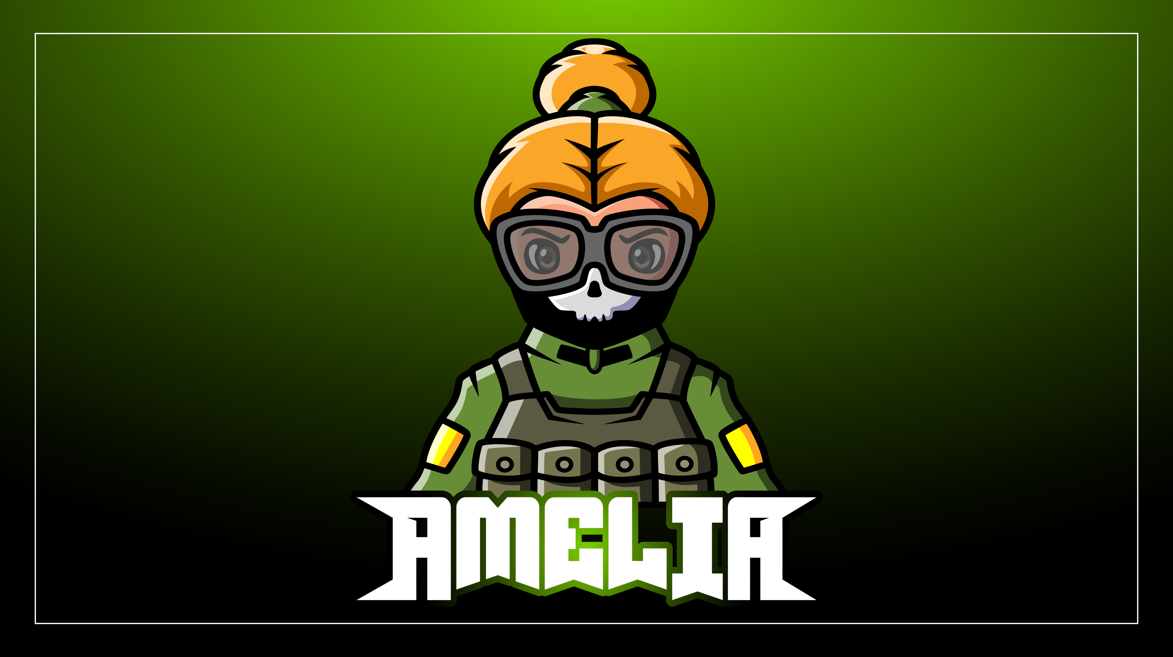 Alfombras vinílicas juvenils mujer soldado con nombre - TenVinilo