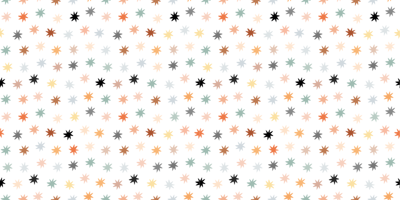 Alfombra vinílica de estrellas patrón estrellado colorido - TenVinilo