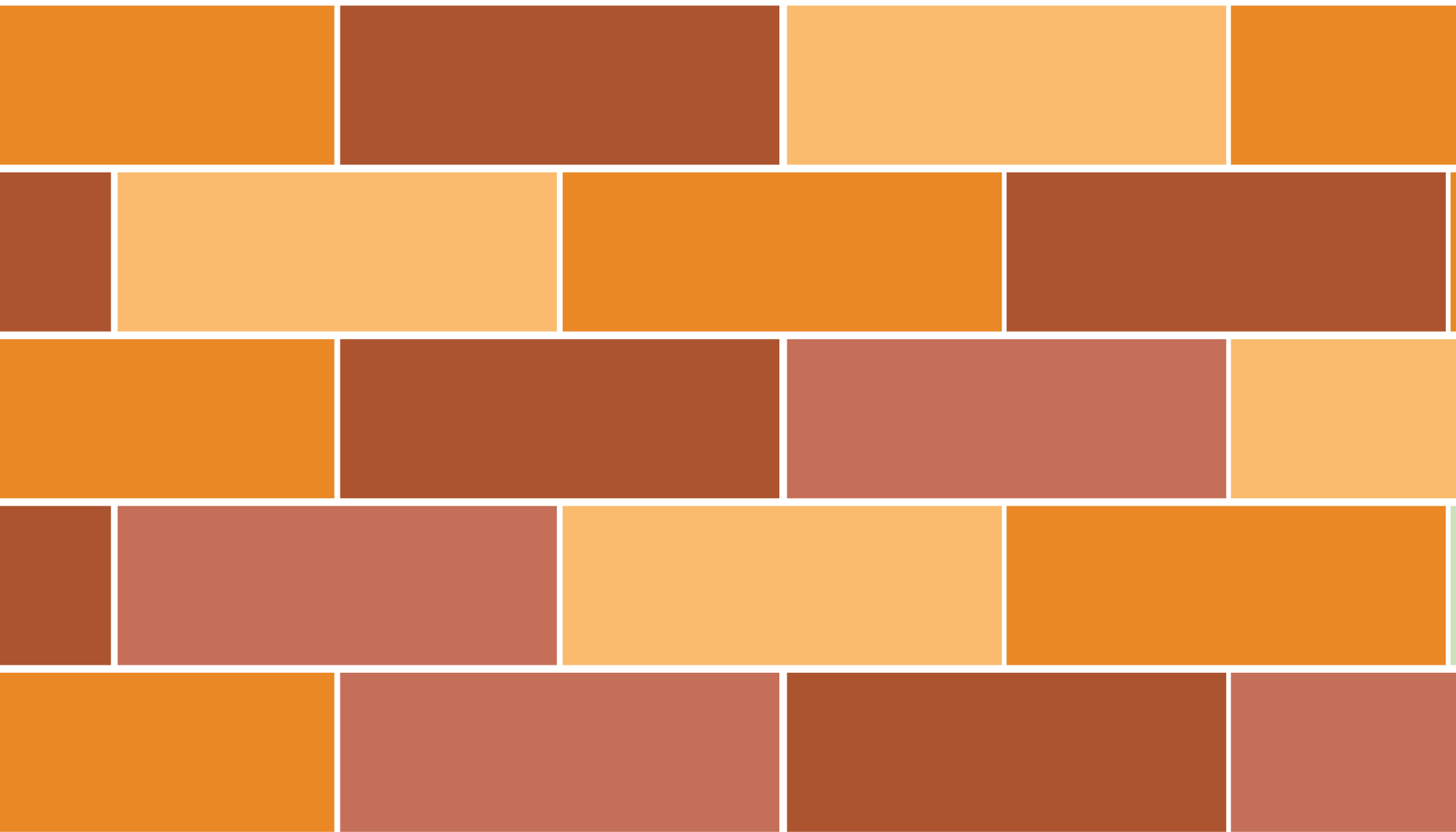 Alfombra vinílica baño disposición de ladrillos de colores - TenVinilo