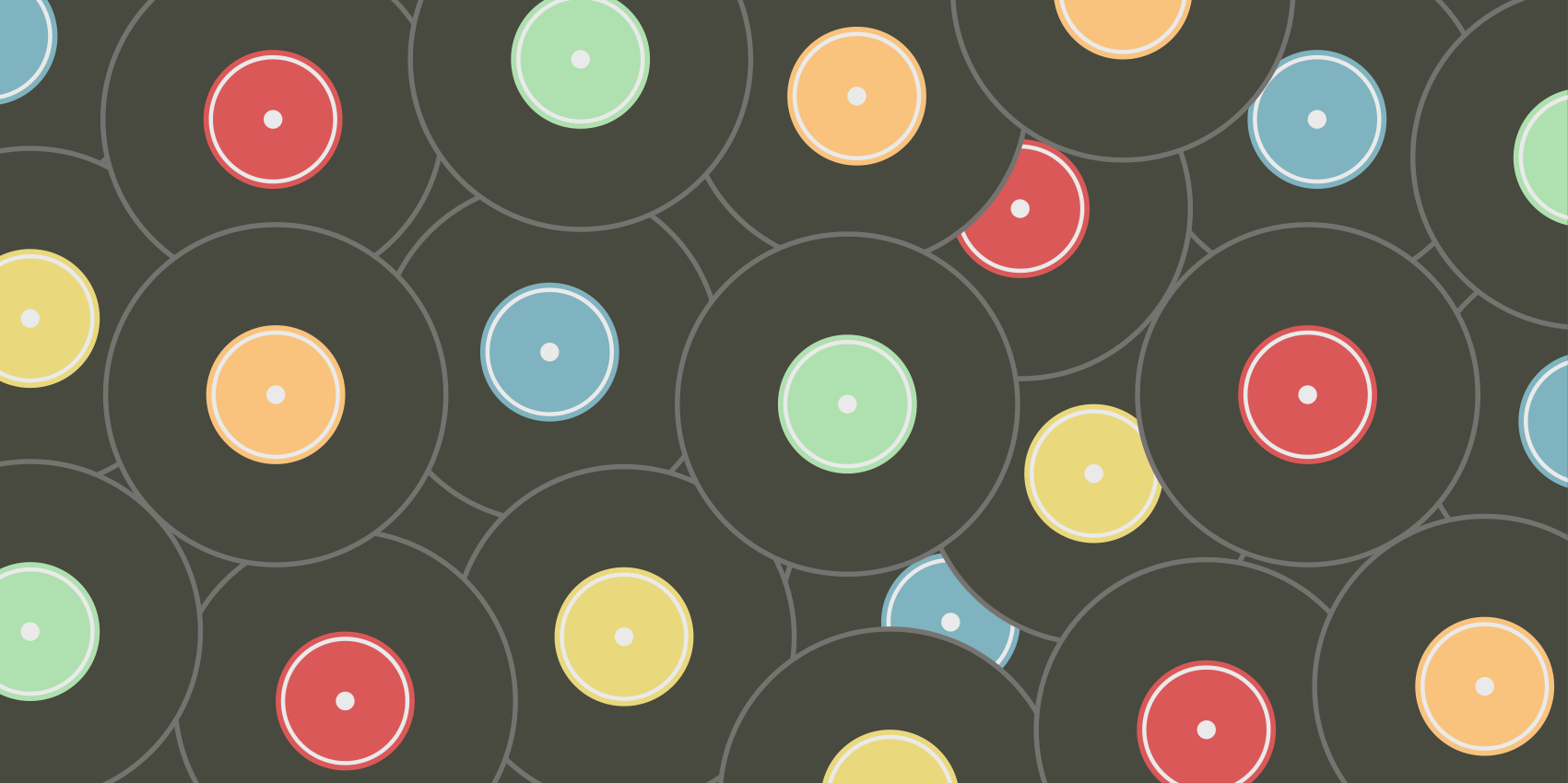 Alfombras vinílicas juvenils discos de vinilo vibrantes - TenVinilo