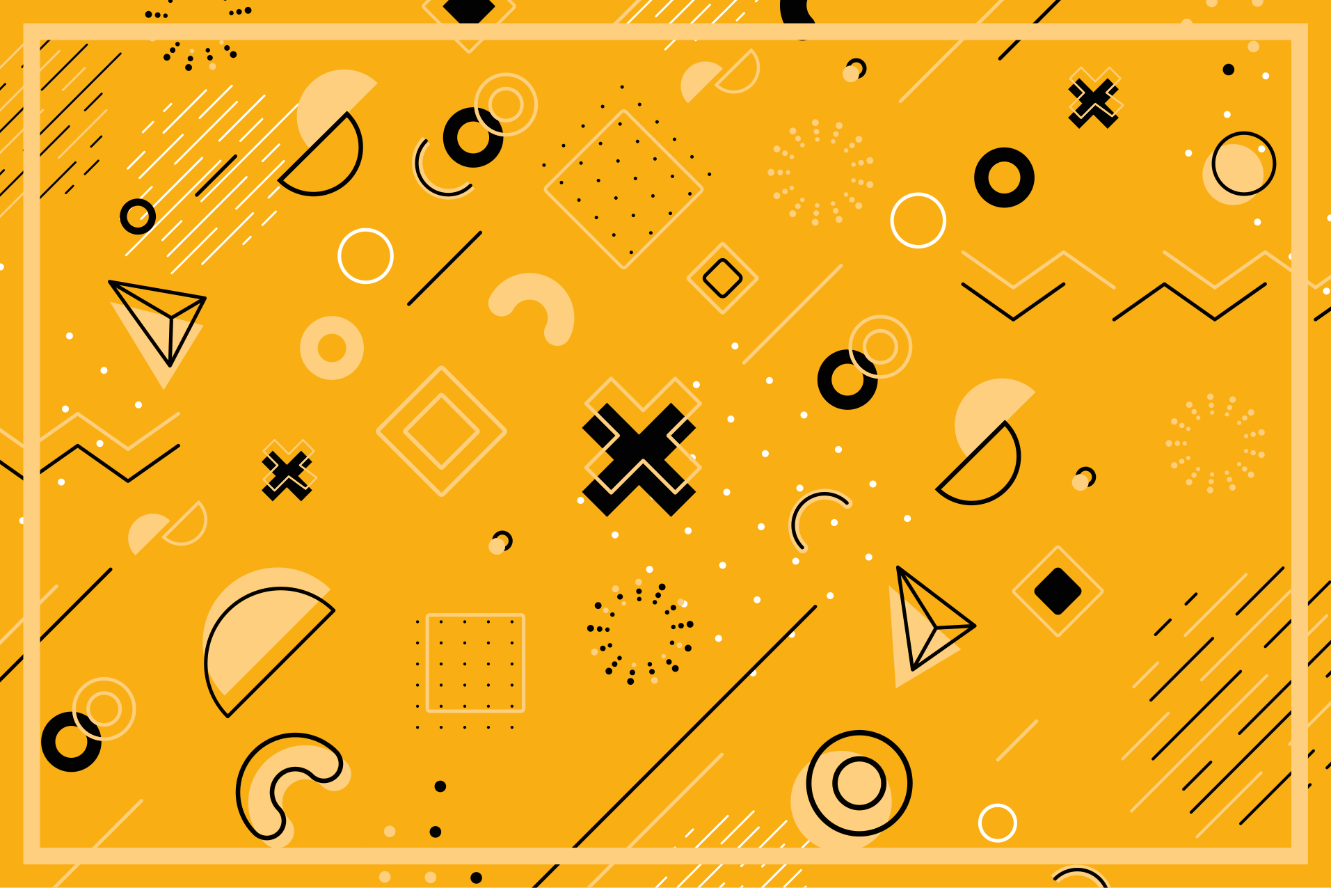 Alfombra de vinilo geométrica patrón de formas abstractas - TenVinilo