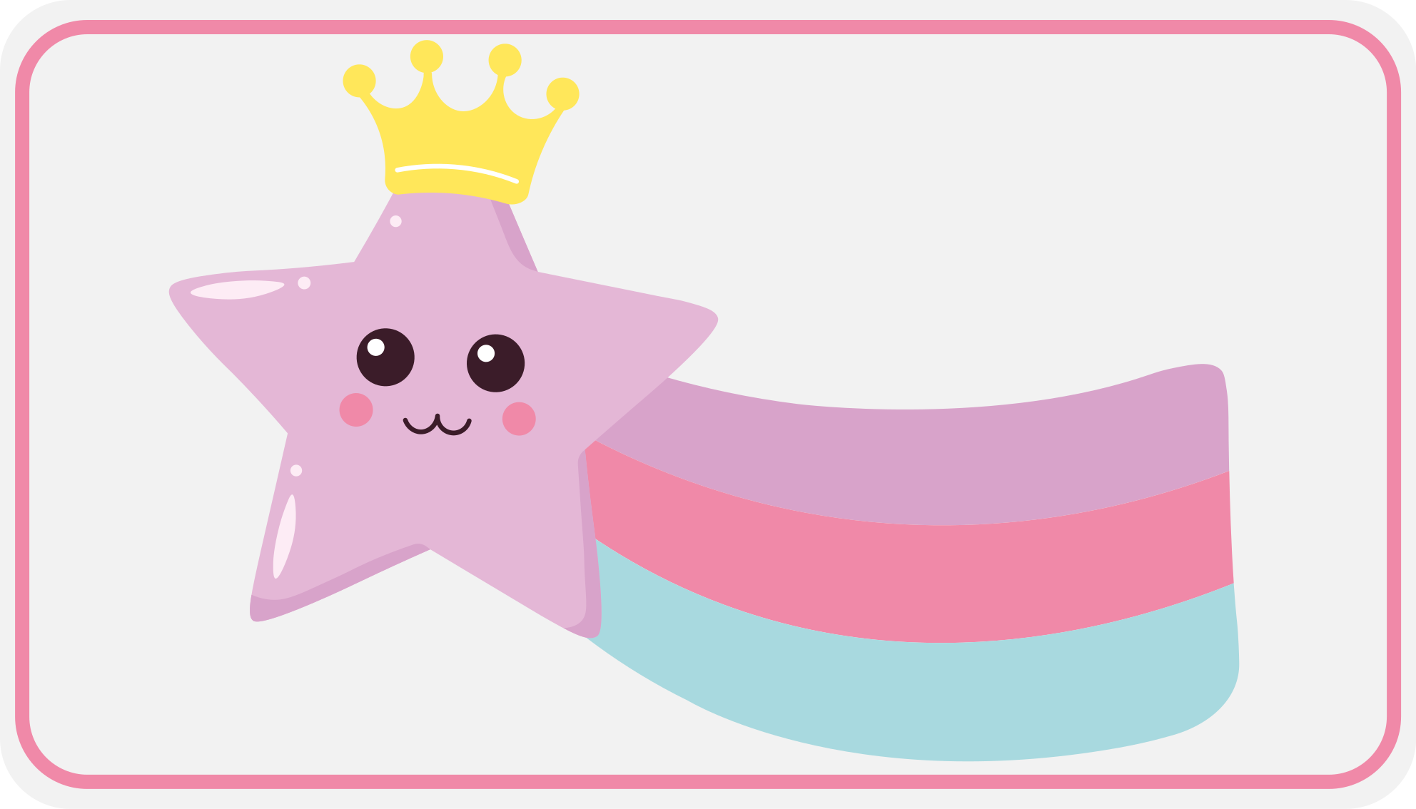 Alfombra de vinilo infantil charm de corona estrellada - TenVinilo