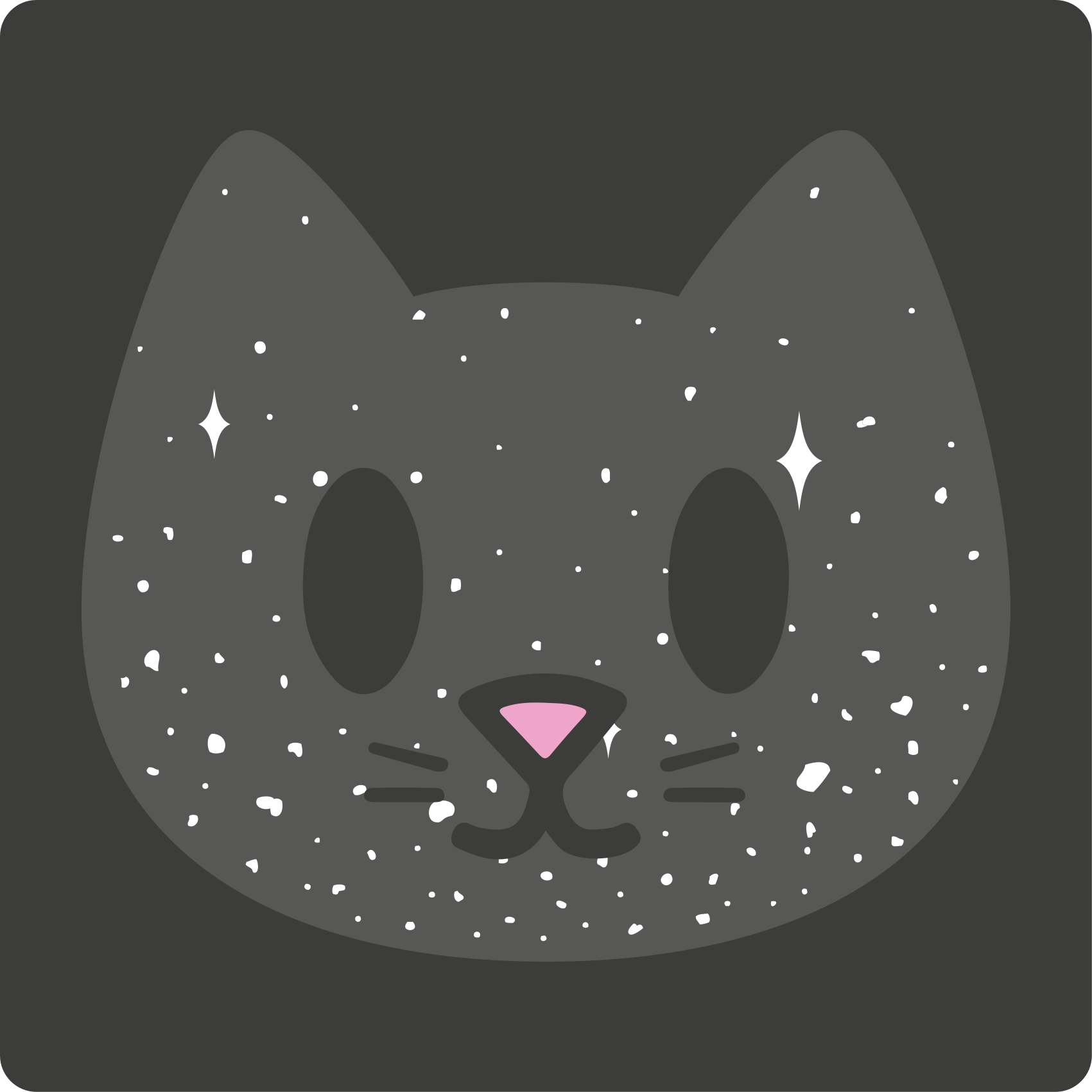 Alfombra vinílica bebé linda cara de gato - TenVinilo