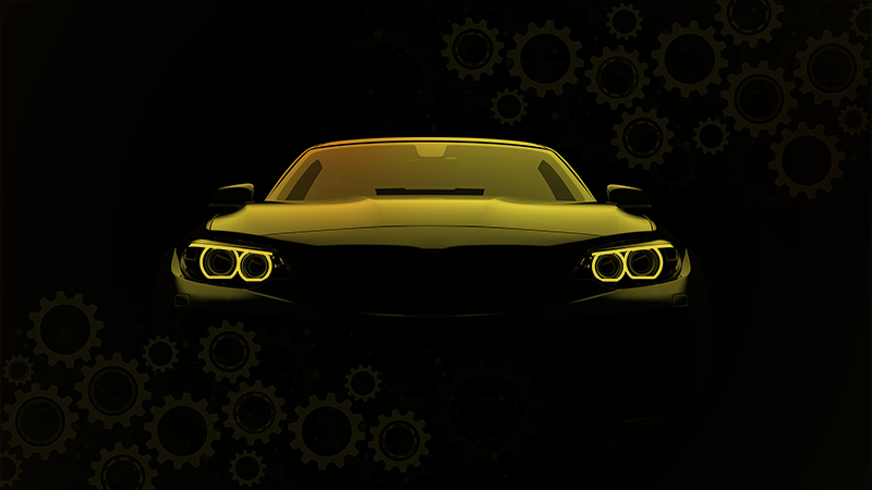 Alfombras vinílicas juvenils silueta de coche deportivo - TenVinilo