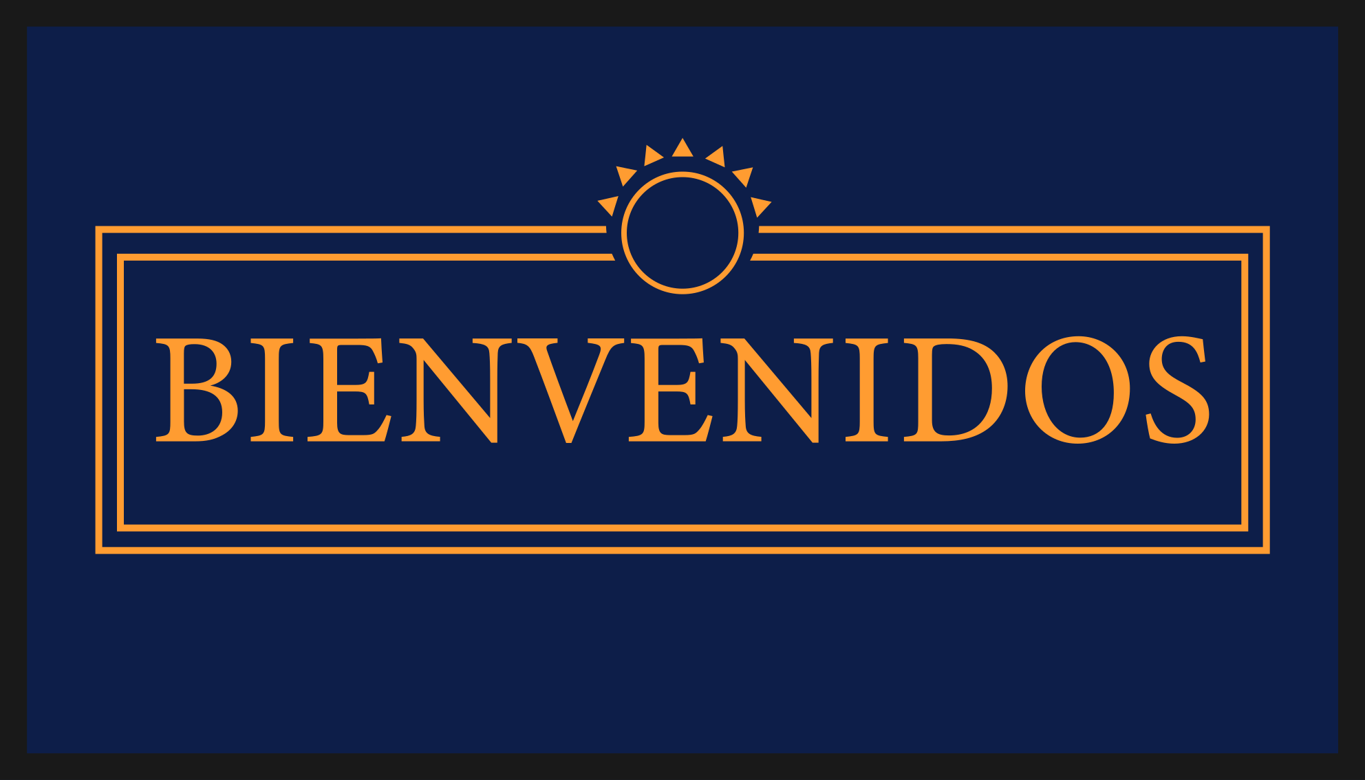 Alfombras vinílicas modernas mensaje de saludo - TenVinilo