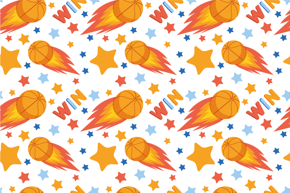 Alfombra vinílica de juegos infantil estrellas deportivas - TenVinilo