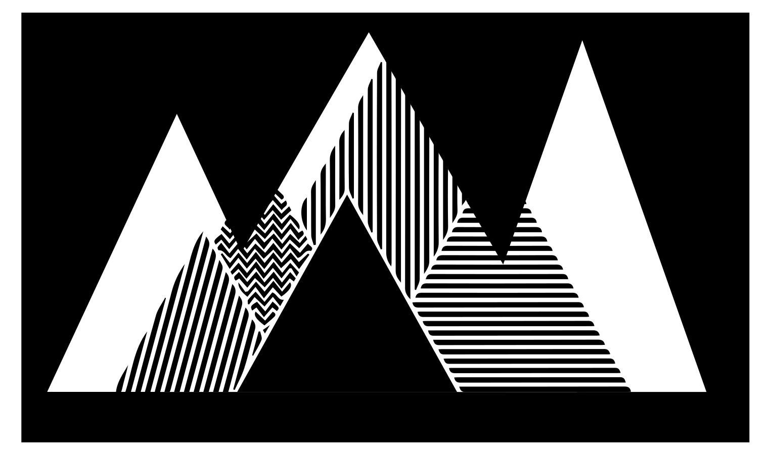 Alfombra de vinilo geométrica elegante patrón en zigzag - TenVinilo