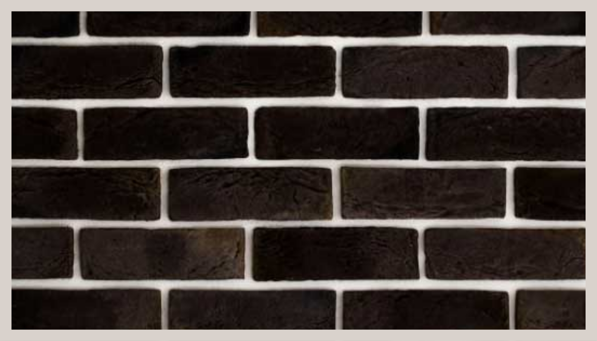 Alfombra vinílica textura piedra patrón de ladrillo negro - TenVinilo