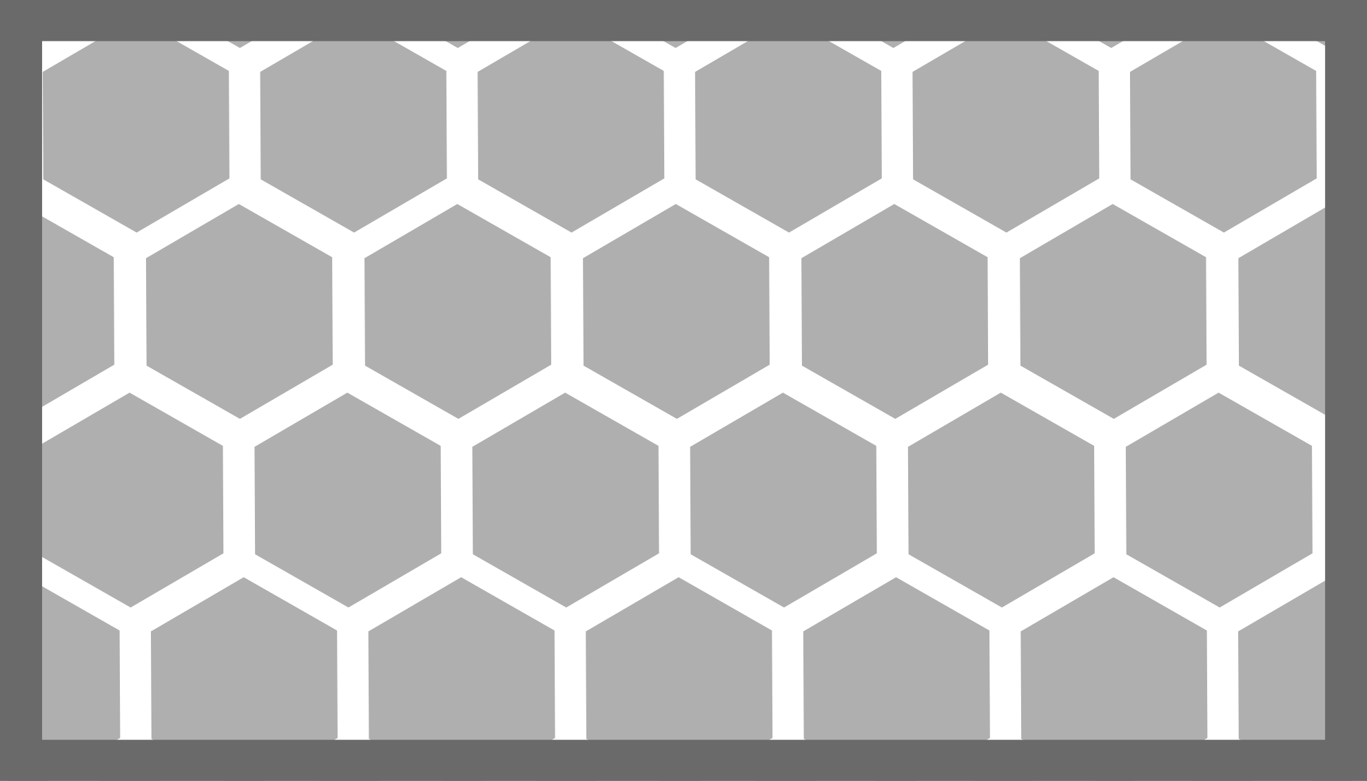 Alfombra de vinilo geométrica configuración hexagonal - TenVinilo