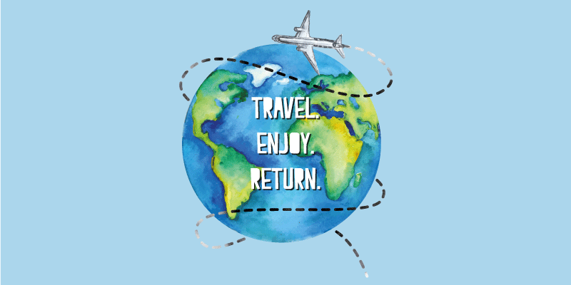 Alfombra de vinilo mapamundi viaje deleite volver - TenVinilo