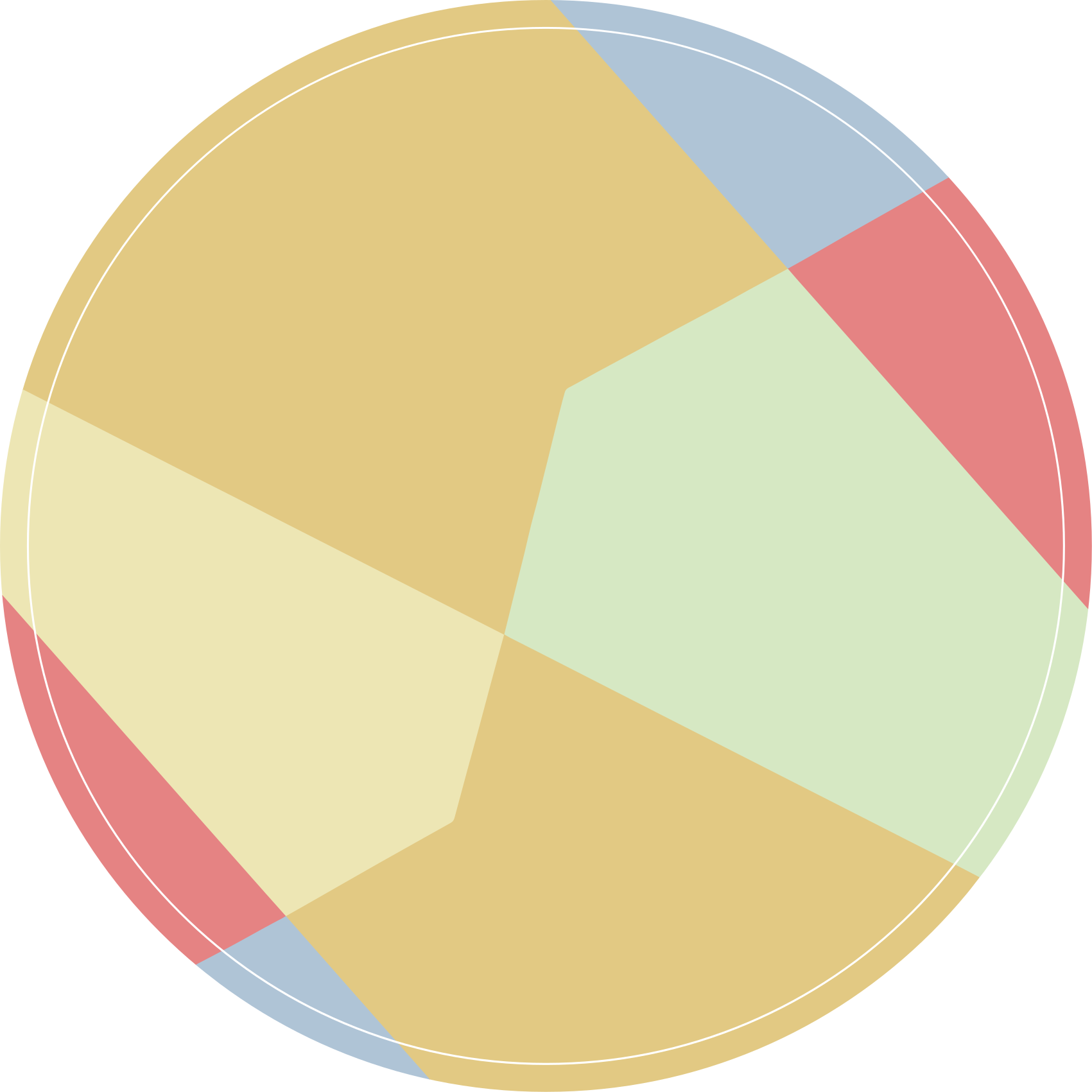 Alfombra de vinilo geométrica bloques de color angular - TenVinilo