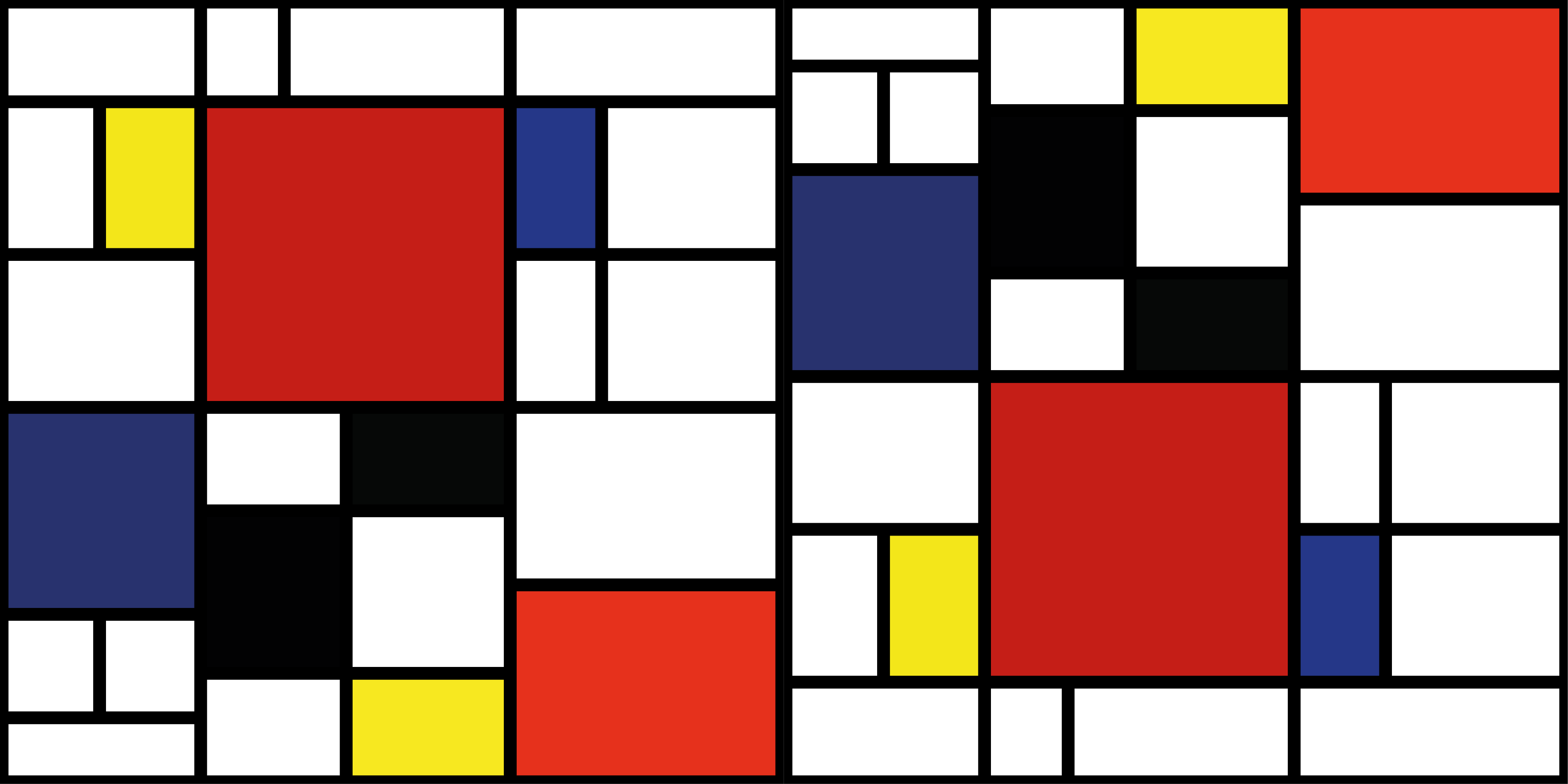 Alfombras vinílicas modernas patrón de bloques de color - TenVinilo