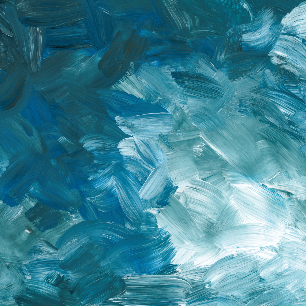 Alfombra vinílica textura pinceladas oceánicas - TenVinilo