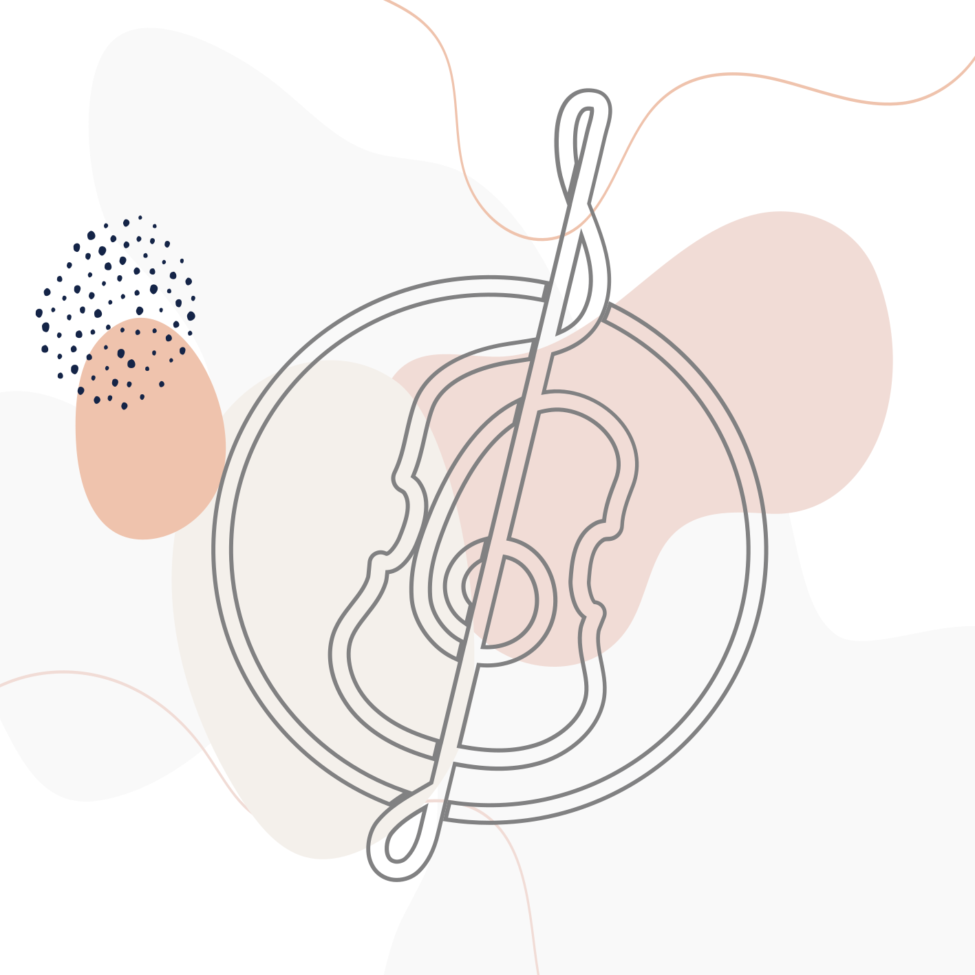 Alfombras vinílicas modernas esquema de nota musical - TenVinilo