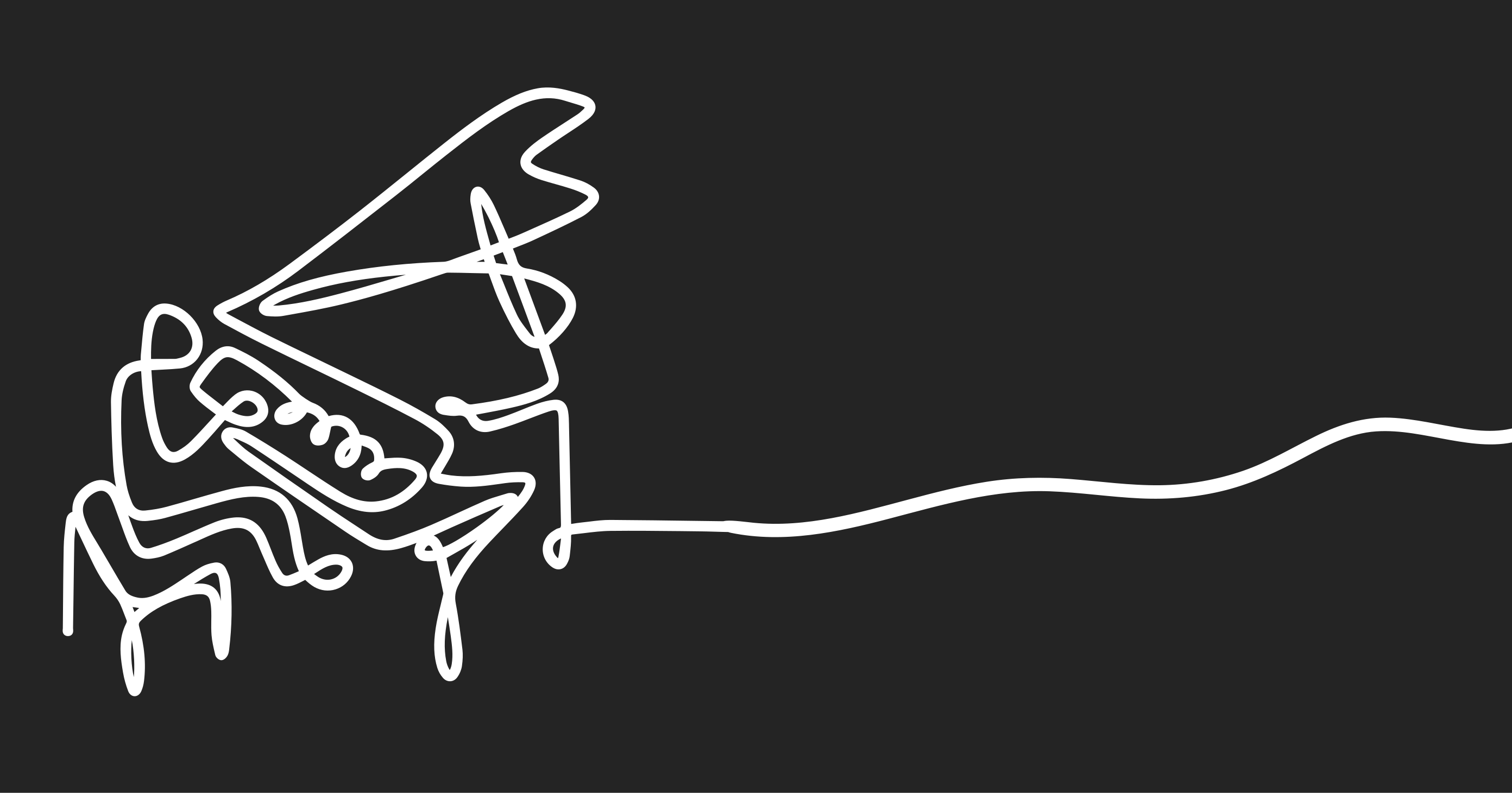 Alfombras vinílicas modernas arte lineal de piano - TenVinilo