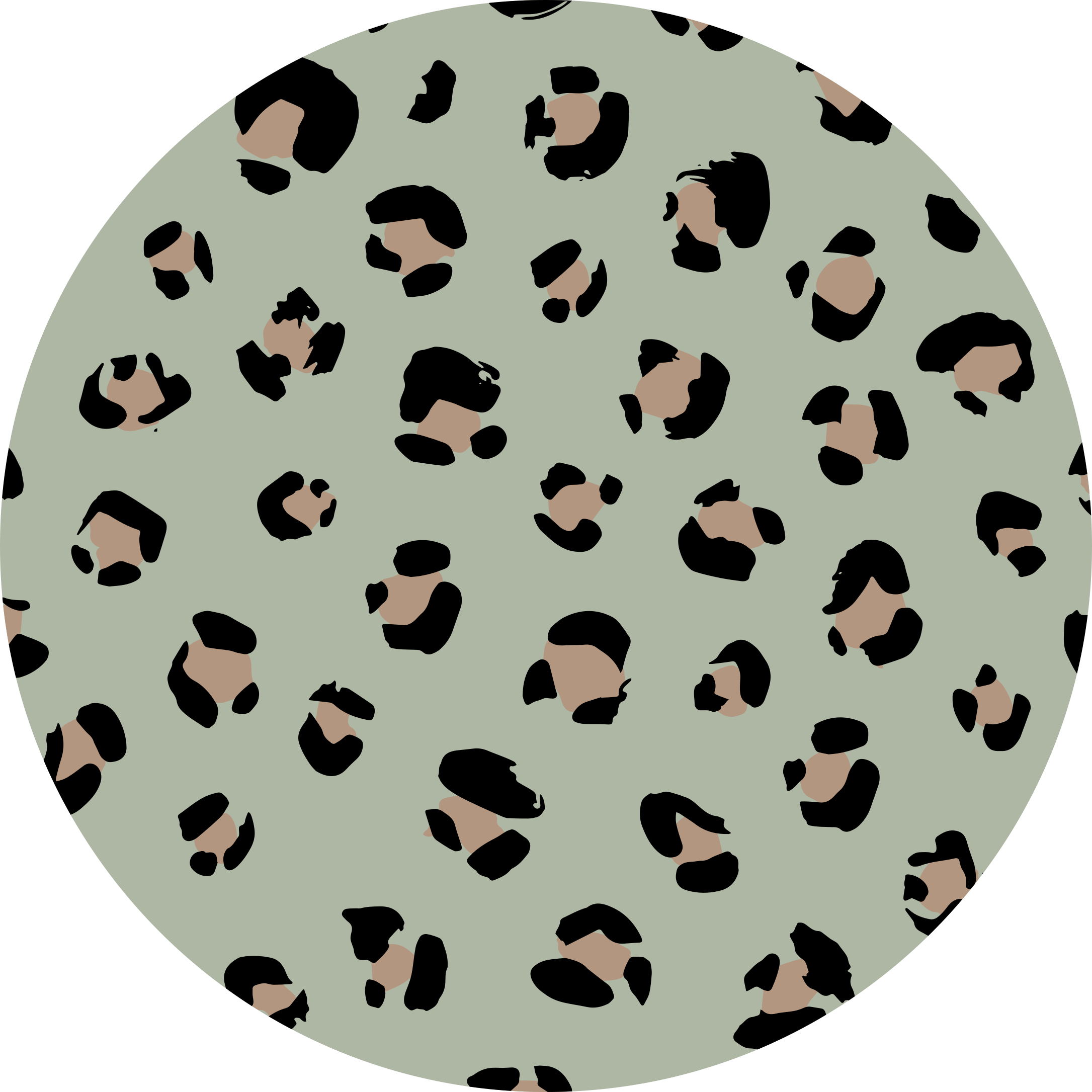 Alfombra vinílica animal print estética leopardo - TenVinilo
