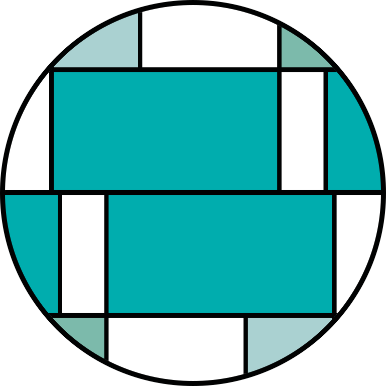 Alfombras vinílicas modernas motivo geométrico turquesa - TenVinilo