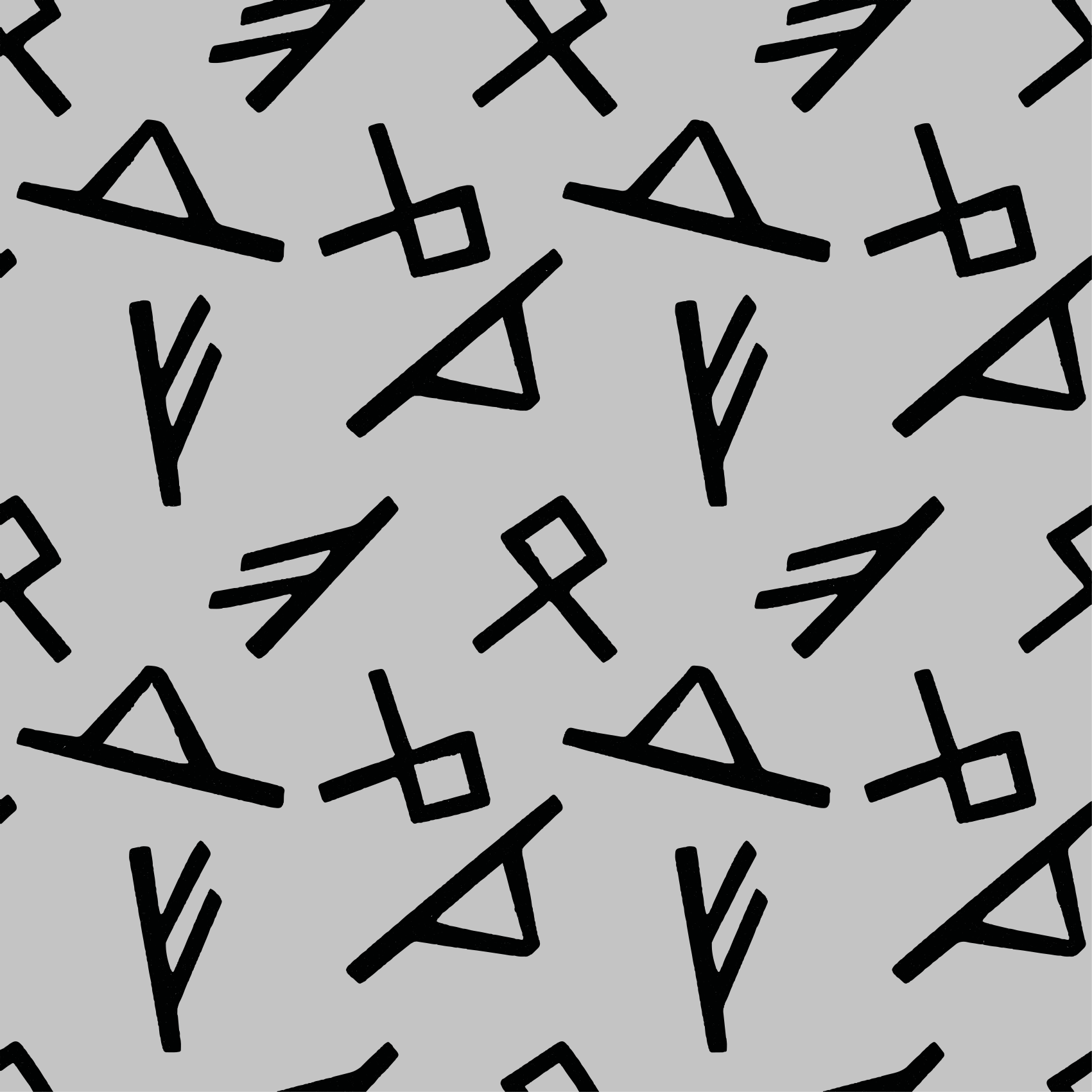 Alfombra de vinilo geométrica formas negras elegantes - TenVinilo