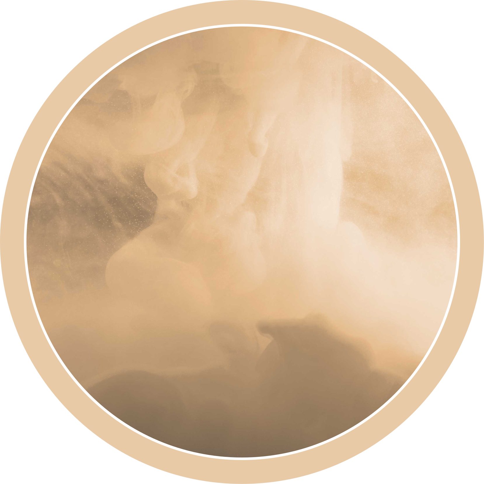 Alfombra vinílica baño ondas suaves de color crema - TenVinilo