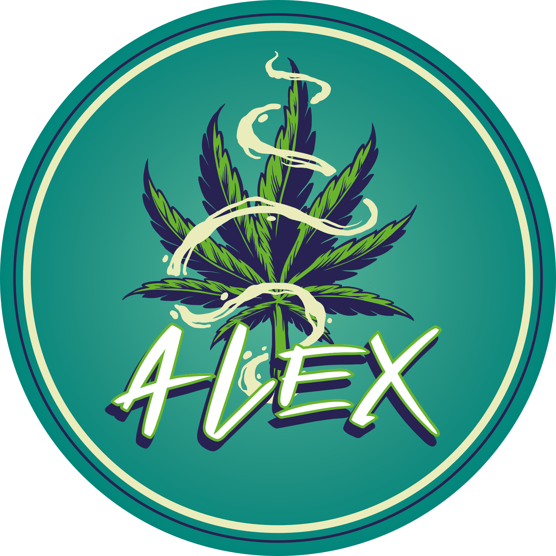 Alfombras vinílicas juvenils círculo de nombres - TenVinilo