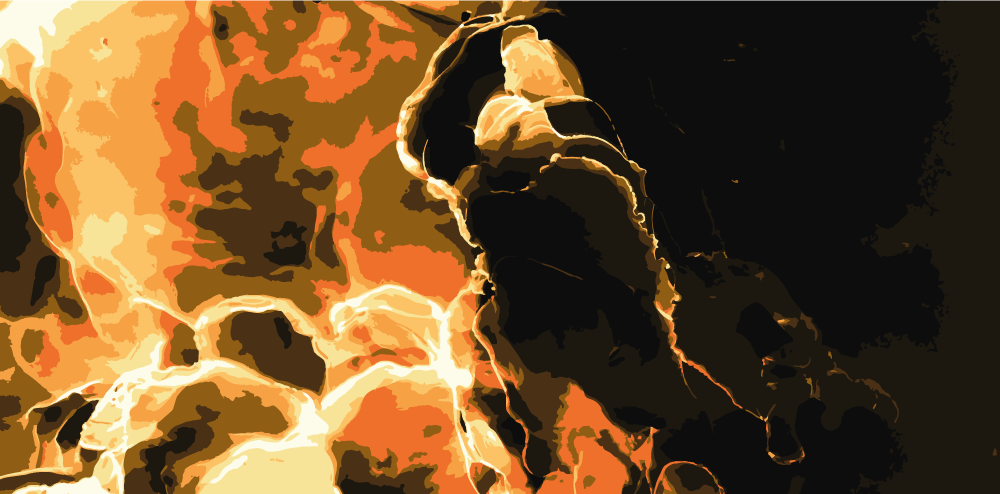 Alfombra vinílica efecto mármol impacto incandescente - TenVinilo