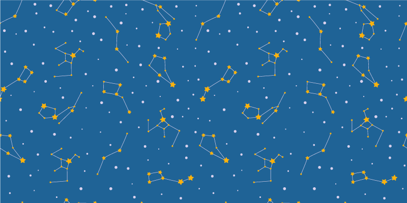 Alfombra vinílica de estrellas cielo nocturno celestial - TenVinilo