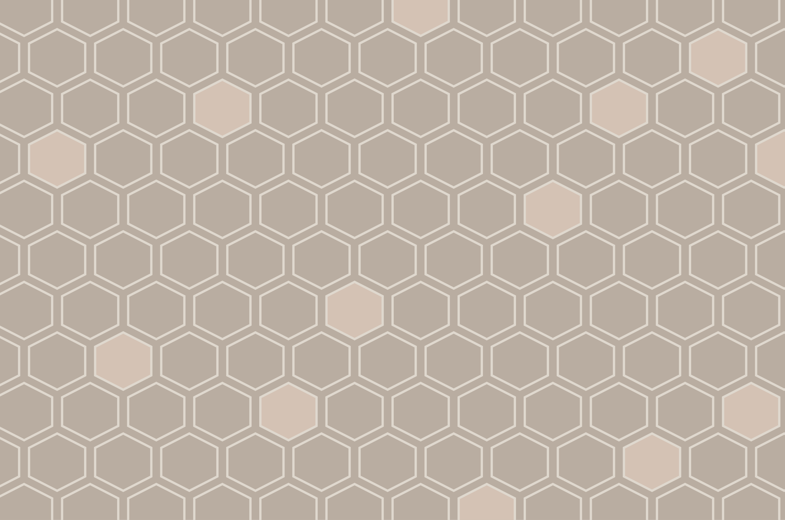 Alfombra de vinilo geométrica motivo hexagonal beige - TenVinilo