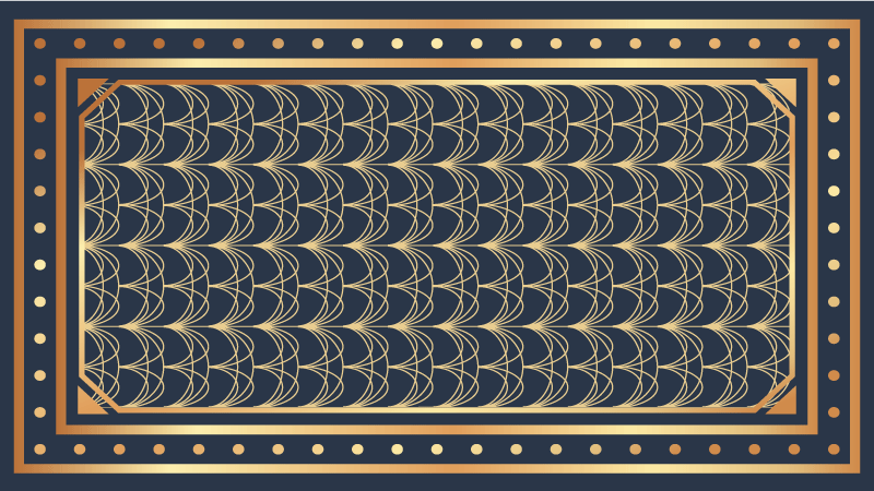 Alfombra de vinilo geométrica elegantes patrones de ondas - TenVinilo