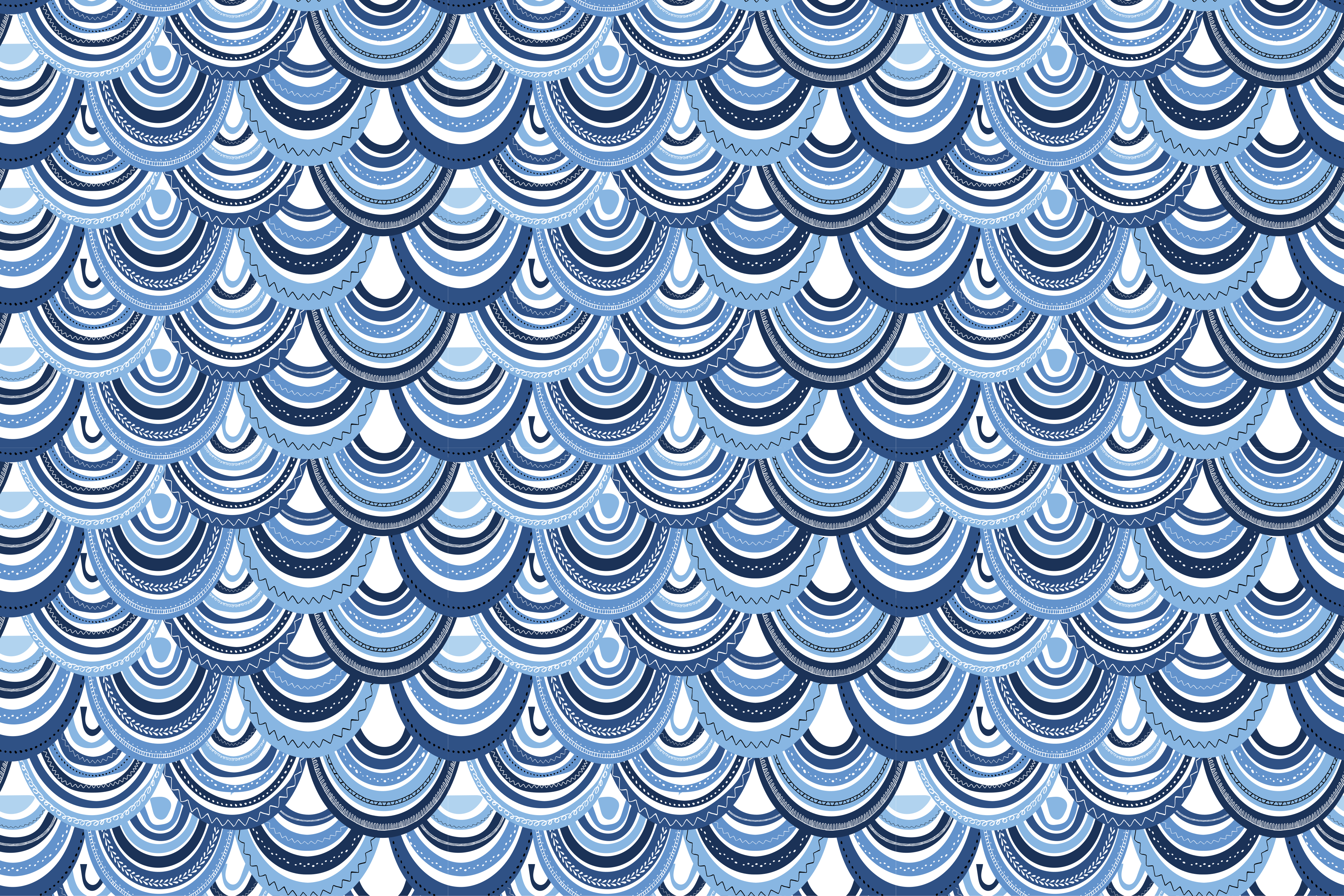 Alfombra de vinilo geométrica patrón de onda - TenVinilo