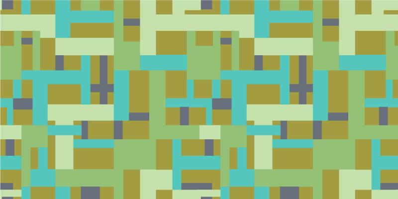 Alfombra de vinilo geométrica segmentos de color verde - TenVinilo