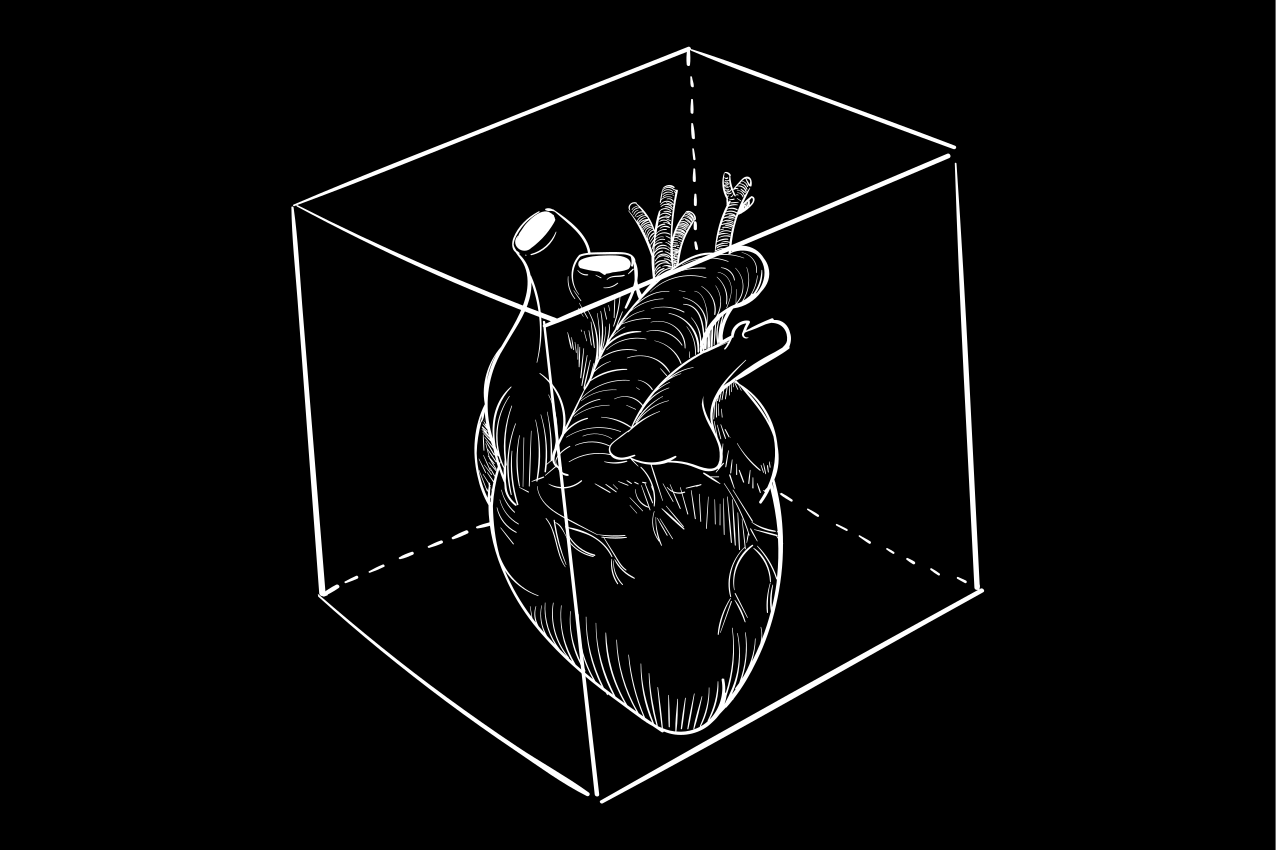 Alfombras vinílicas modernas ilustración del corazón - TenVinilo