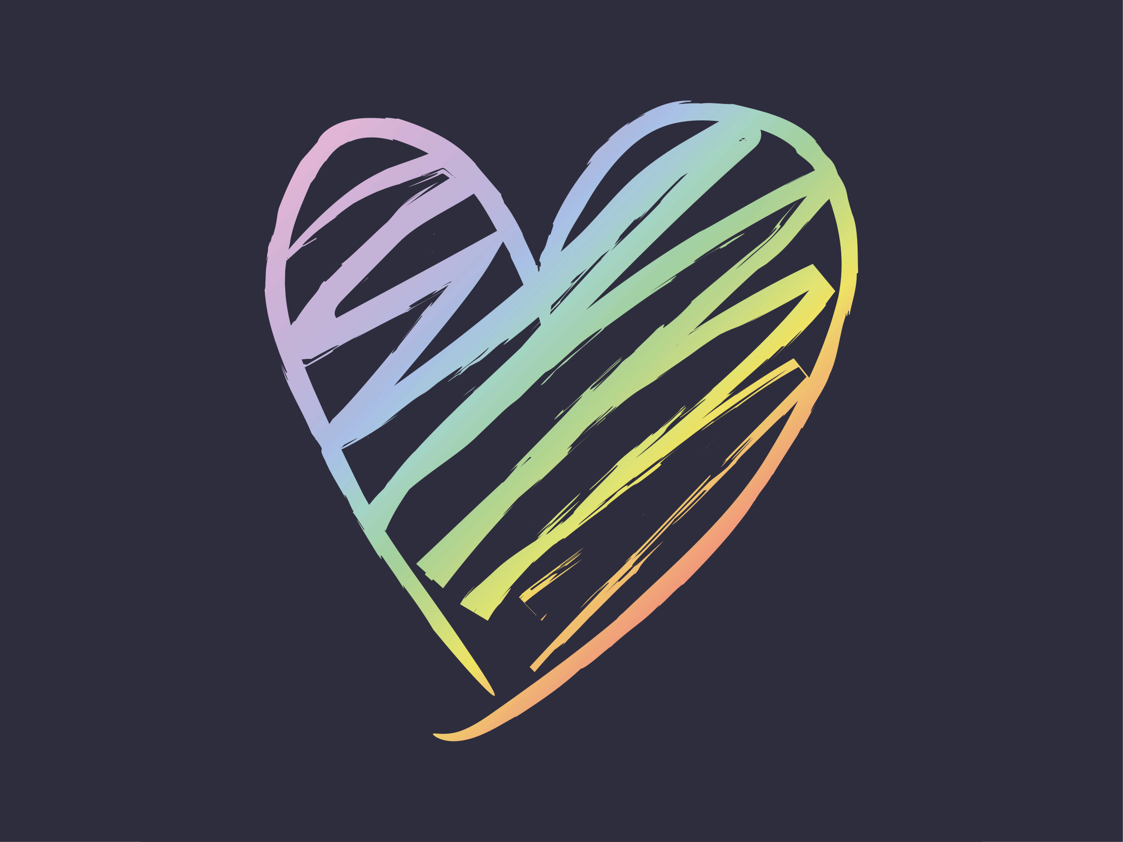 Alfombras vinílicas juvenils corazón arcoiris - TenVinilo