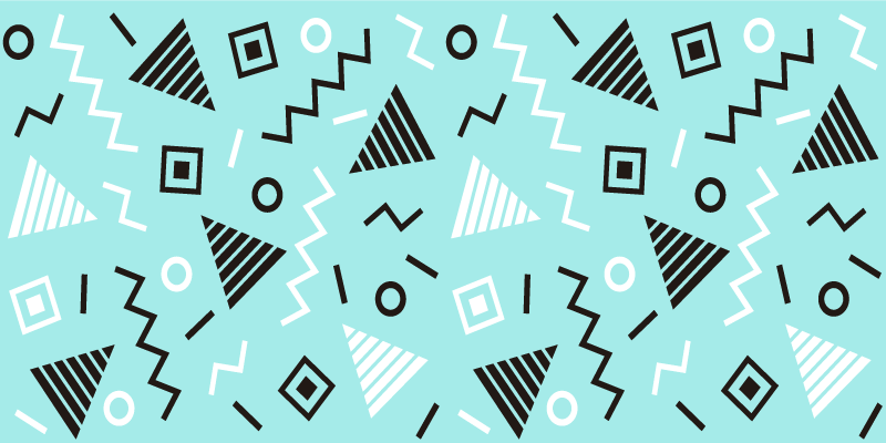 Alfombra de vinilo geométrica disposición de formas - TenVinilo