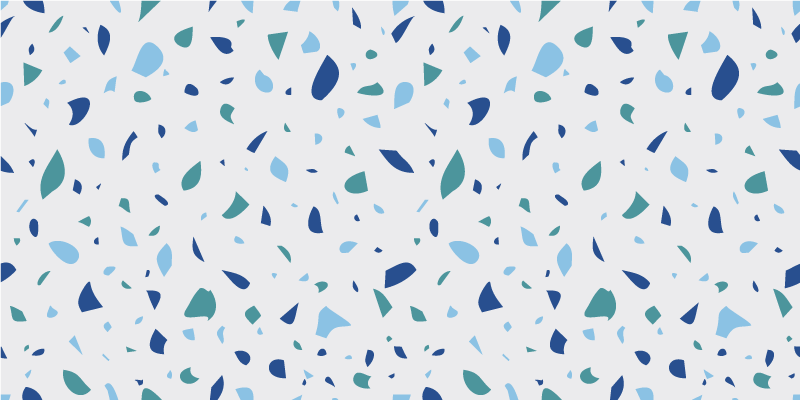 Alfombra vinílica efecto mármol patrón colorido - TenVinilo