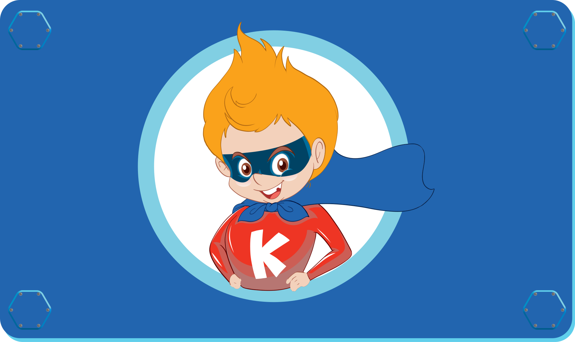 Alfombra de vinilo infantil personaje de superhéroe - TenVinilo