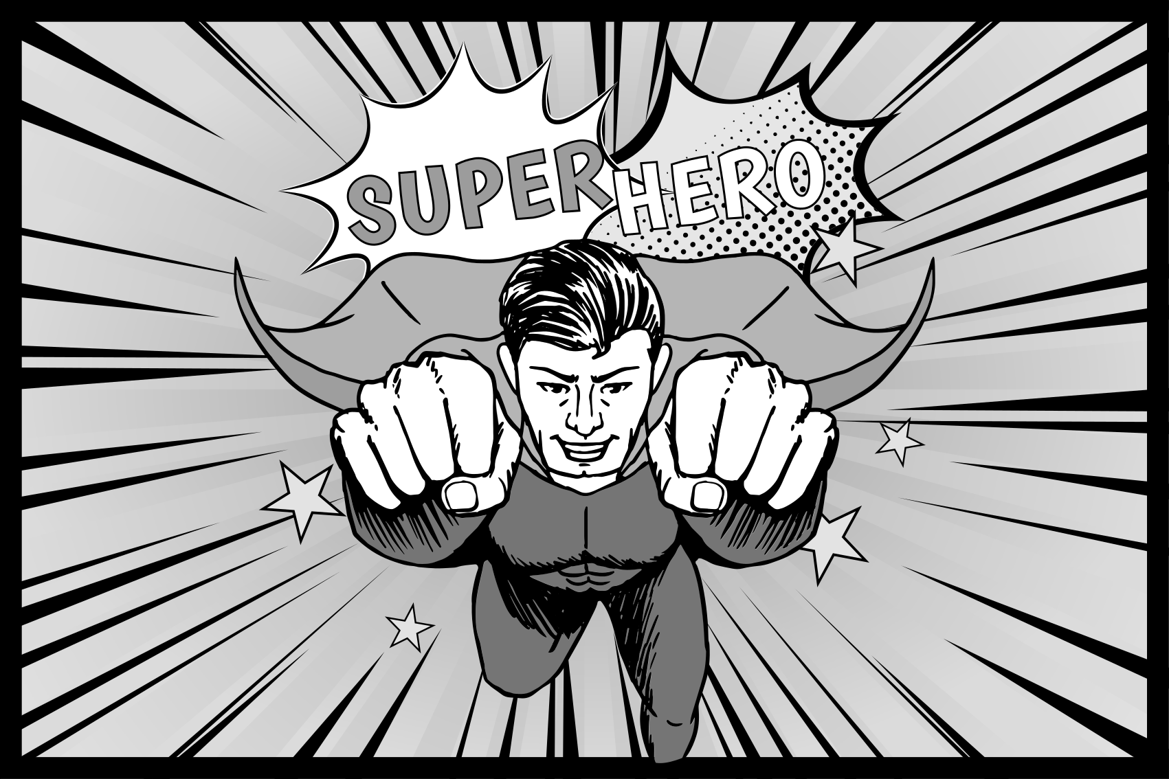 Alfombra de vinilo infantil gráfico dinámico de superhéroe - TenVinilo