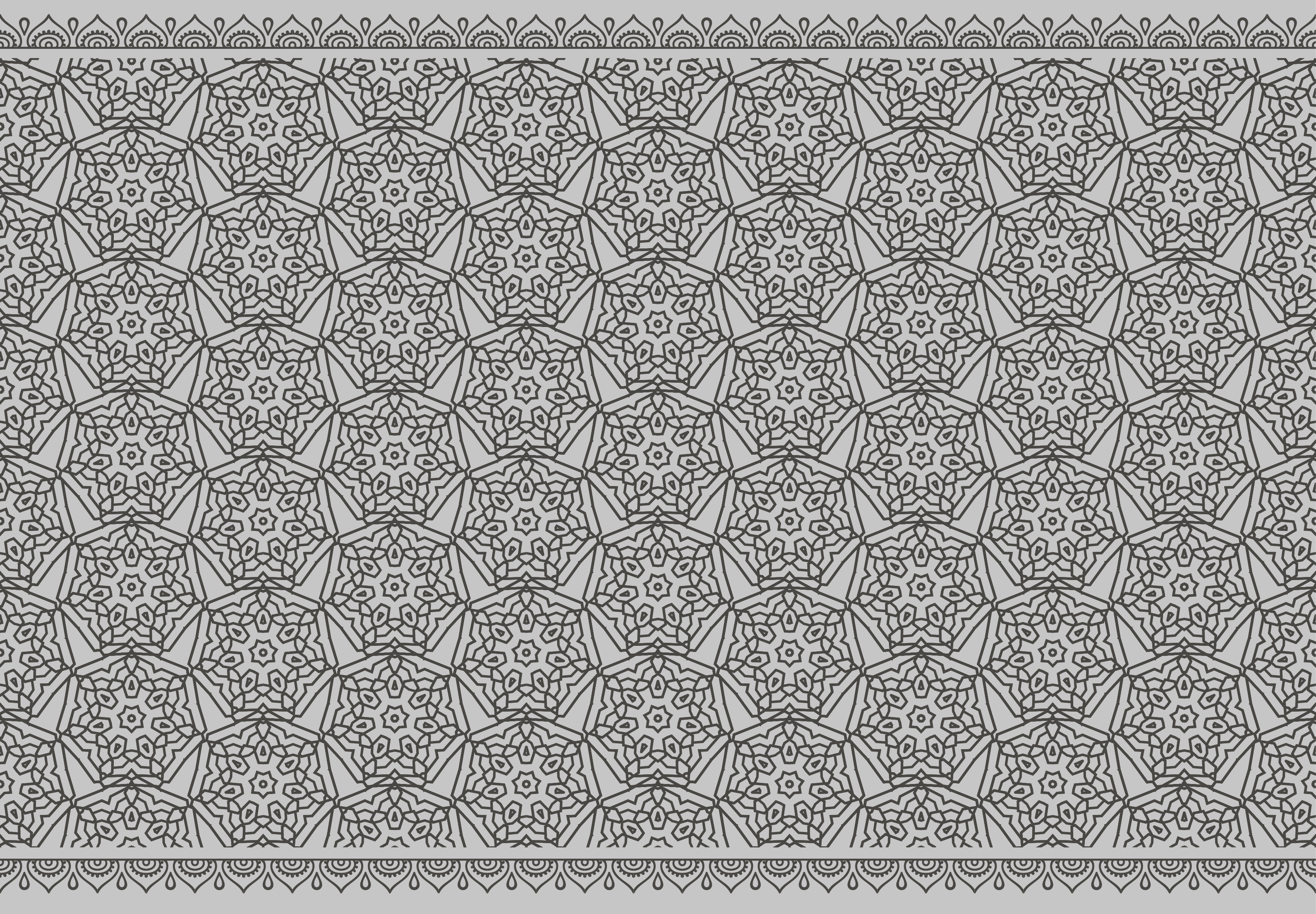 Alfombra de vinilo mandala simetría mandala - TenVinilo