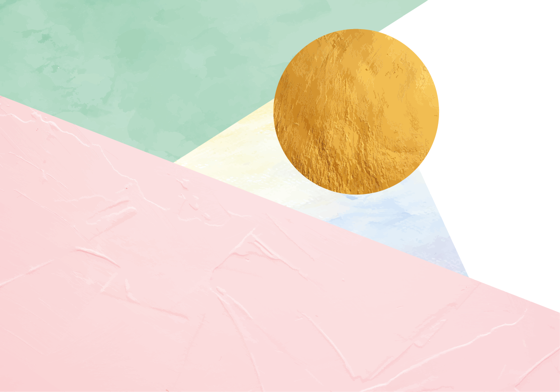 Alfombra de vinilo geométrica formas geométricas pastel - TenVinilo