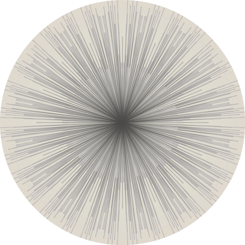 Alfombra vinílica minimalista diseño circular geométrico - TenVinilo