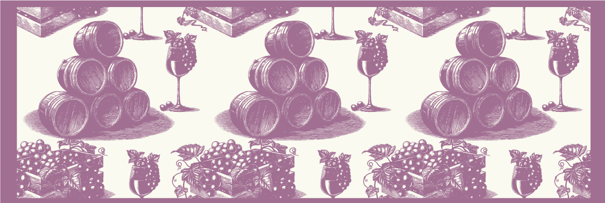 Alfombra vinílica vintage estética del boceto de la bodega - TenVinilo